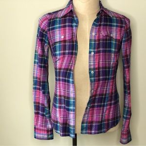 Fun plaid button down